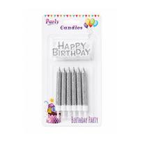 Gimtadienio žvakutės PARTY CANDLES, 12 vnt.