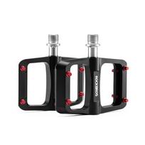 Rockbros BP2603 Platform Bicycle Pedals with Titanium Axle and Magnesium Alloy Bearings – Black