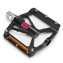 Rockbros K307PT Aluminum Reflective Platform Bicycle Pedals – Black