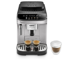 De'Longhi Magnifica Evo - Perfetto pilnai automatinis kavos aparatas su klasikiniu pieno plakikliu, 4 gėrimai vienu paspaudimu, kapučino, espreso kavos aparatas, švelnus valdymo skydelis, sidabrinis (ECAM292.33.SB)