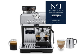 De'Longhi La Specialista Arte EC9155.MB kavos aparatas su filtru, espreso aparatas su malūnėliu, 1550 W, 1,7 l bakas, nerūdijantis plienas / juodas