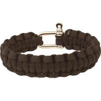Paracord apyrankė Highlander su metaline sagtimi, juoda