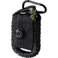Juodas paracord išgyvenimo rinkinys, didelis