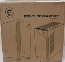 SALE OUT. MSI MPG VELOX 100R White PC Case, Mid-Tower, USB 3.2, Audio-out, Mic-in | MSI PC Case | MPG VELOX 100R WHITE | White | Mid-Tower | DAMAGED PACKAGING, DENTED CORNER (TOP) MPG VELOX 100R | 2000001431528