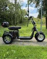 Elektrinis triratis motoroleris - čioperis Citycoco CP-3 1000W 20Ah 60V EEC juodas