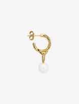 Jane Koenig - Space Stud With Pearl (Pair) - Kabantys auskarai - Aukso