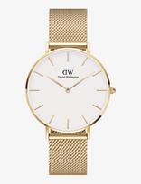 Daniel Wellington - Petite 32 Evergold G White - Analoginis laikrodis - Aukso