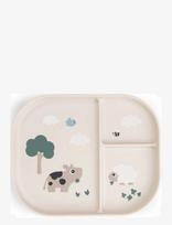 Done By Deer - Foodie Compartment Plate Tiny Farm Sand - Maistui - Smėlio