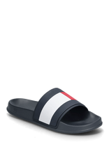 Tommy Hilfiger - Core Hilfiger Flag Pool Slide - Baseino šlepetės - Tamsiai mėlyna