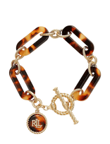 Lauren Ralph Lauren - Br Logo Tort Link Flex - Gld/Tort - Apyrankė - Aukso