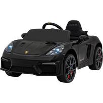 Vaikų elektromobilis Porsche Spyder RS 718 juodas MP4