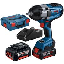 Akumuliatorinis smūginis veržliaraktis 18V, 1/2";, 1000 Nm, 2x5Ah, GDS 18V-1000; 06019J8304 BOSCH
