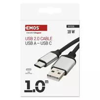 EMOS USB A – USB Type-C laidas (1 m)