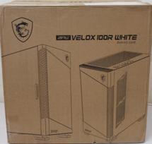 MSI MPG VELOX 100R White PC Case, Mid-Tower, USB 3.2, Audio-out, Mic-in | MSI PC Case | MPG VELOX 100R WHITE | White | Mid-Tower | DAMAGED PACKAGING, DENTED CORNER (TOP)