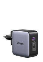 UGREEN 65W Fast Wall Charger, USB-A  AND  2 USB-C Ports, Black