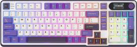 Royal Kludge RK-S98 RGB Blackberry belaidė klaviatūra | 96%, Hot-swap, Beige switches, US