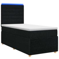 LED lovos čiužinys su LED apšvietimu Juoda 80 x 200 cm Audinys