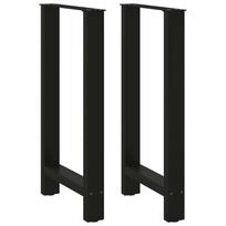 Baro stalo kojos, juodos, 2 vnt., 40x(90-91) cm, plienas