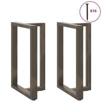 Baro stalo kojos, T formos, 2 vnt., juodos, 60x35x(90-91) cm, plienas