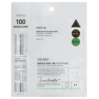 VT COSMETICS Švelni Reedle Shot 100 2 žingsnių kaukė veido odai su mikroadatomis 1,5g; 25g