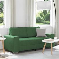Dvivietė sofa, tamsiai žalia, 180x77x82 cm, velvetas, audinys