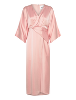 Malina - Erica Wrap Detailed Midi Dress - Ilga suknelė - Rožinė