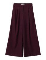 Noella - Kazia Pants - Plačios kelnės - Burgundiška splava