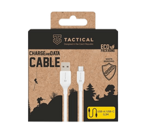 Tactical Stitch Thread USB-A/USB-C Cable 0.3m / white