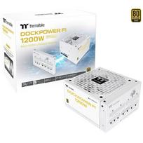 Thermaltake Dockpower FI 1200W Snow (white, 1x 12-pin high power GPU, 5x PCIe, cable management, 1200 watts)