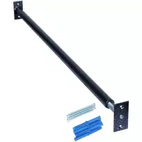 Tarp sienų/durų staktos montuojamas skersinis SANRO-3, tamsiai pilkas reguliuojamo ilgio 97-107 cm, Dark Grey, up to 130kg