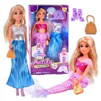 Anlily 2 viename undinėlės princesės lėlė + priedai ZA5708