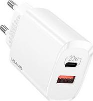Charger Usams T35 1x USB-A 1x USB-C 3 A (CC121TC01)