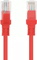 „Lanberg“ jungiamasis kabelis, Cat6, neekranuotas, 0,25 m, raudonas (PCU6-10CC-0025-R)