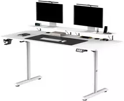 „Ultradesk“ rašomasis stalas „HIGHLANDER XXL“, baltas, 112 cm x 70 cm