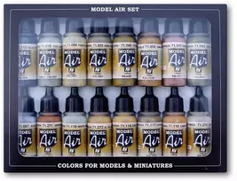 Vallejo Vallejo: 71.208 – „Model Air“ – Vokietijos Antrojo pasaulinio karo Europa ir Afrika (16 x 17 ml)