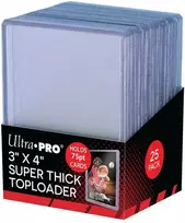 „Ultra Pro“ kortelių dėklas iš kieto plastiko, ypač storas, 63x88 mm, 25 vnt.