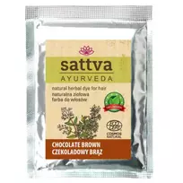 SATTVA_Ayurveda natūralūs plaukų dažai, šokoladinė ruda spalva, 10 g