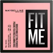MAYBELLINE_New York „Fit Me“ matuojantis veido birūs pudra 02 „Pink Rose“ 15 g