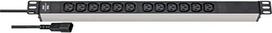 Brennenstuhl Alu-Line 19  12-way, power strip (black/silver, 1U, IEC connector)