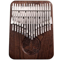 34 klavišų kalimbos rinkinys su A+C tonacijomis, iš juodmedžio medienos korpusu ir derinimo plaktukais, kalimba, nykščių pianinas, pirštų pianinas