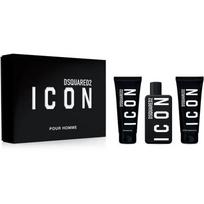 DSquared² Icon Pour Homme  Gift Set 100ml EDP + 100ml Shower Gel + 100ml Aftershave Balm