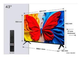 TCL S59K 43S59K televizorius 109,2 cm (43") „Full HD“ Smart TV „Wi-Fi“ Metalinis