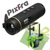 PIXFRA MILE 2 PFI-M215 256x192 15mm 1x-8x 50Hz Wi-Fi + gift Huntop E50 trail camera termovizorius PFI-M215 / ES-E50G