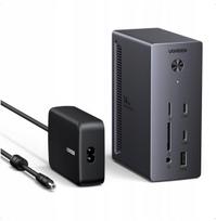 Ugreen 14w1 USB-C CM843 | 2x DP | HDMI | USB-C PD 100W | RJ45 1Gb/s | 85489 | 6941876284894