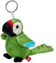 Breloczek Beppe Pakabutis papuga Ara žalia 11cm 14003 22226