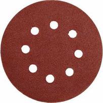 Diskinis šlifavimo popierius prilipdomas su skylėm Yato | Nr,120 d-125mm (5vnt,)