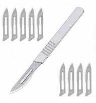 Oem Rinkinys - chirurginiai peiliukai 10 vnt, - 11 tipo skalpelis - skalpelio rankena