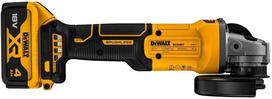 Kampinis šlifuoklis DeWalt DCG407M2T-QW; 125 mm; 18 V; 2x4,0 Ah akum.