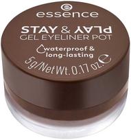 Essence STAY & PLAY Gel Akių apvadas Jar #02-Brown 5g
