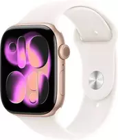 Apple Watch Series 11 GPS 46mm Rose Gold Aluminium Case with Light Blush Sport Band - S/M - MEV64ET/A